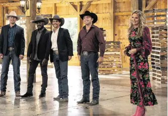  ?? Fox ?? Jennifer Nettles joins some of the farmers on the reality show ‘Farmer Wants a Wife.’