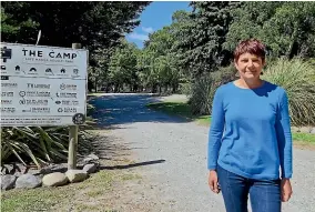  ?? OLIVIA CALDWELL/STUFF ?? The Camp’s manager, Karyn Abery, has had to turn campers away as the Lake Hā wea site is fully booked over summer.