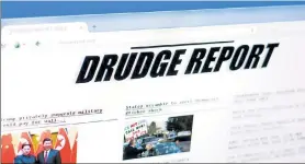  ??  ?? NOT CLICKING: Matt Drudge’s (left) namesake Web site abruptly cut ties in 2019 with its longtime ad broker for a firm run by Margaret Otto (right, with husband Adrian).