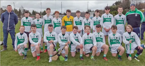  ??  ?? The Arklow Rocks team who defeated Kildare’s St Columbas to win the Cross-Border League last weekend.