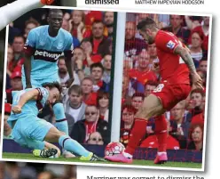  ?? MATTHEW IMPEY/IAN HODGSON ?? Contentiou­s: Zouma (left) and Chelsea were denied a penalty, while Noble (below) was wrongly dismissed