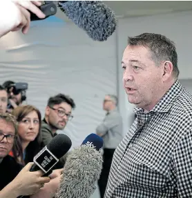  ?? Picture: GETTY IMAGES ?? SPEAKING OUT: Former All Blacks coach Steven Hansen has spoken out on the future of Super Rugby and New Zealand’s relations with Australia