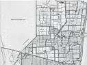  ?? COURTESY ?? Map shows Broward County Commission districts for elections starting in 2012. New boundaries will be drawn before the 2022 elections.