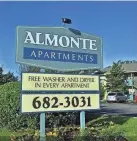  ?? PHOTO PROVIDED ?? Almonte Apartments, located at 5901 S May Ave., in Oklahoma City, was the site of a deadly shooting Wednesday evening. Police have identified the victim as Anthony Bronner, 48, a wheelchair user.