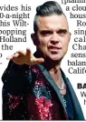  ??  ?? BAD VIBES: Robbie Williams says his house, right, has a ‘cloud’ over it