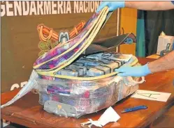  ?? MINISTERIO DE SEGURIDAD DE LA NACION ?? DROGA. En las valijas había 400 kilos de cocaína de máxima pureza.