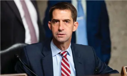  ?? Photograph: Michael Brochstein/SOPA Images/REX/Shuttersto­ck ?? Tom Cotton attends a Senate committee meeting on 17 September.