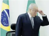  ?? Ansa ?? Anche lui ha molto da Temer Michel Temer divenuto presidente al posto di Dilma Rousseff