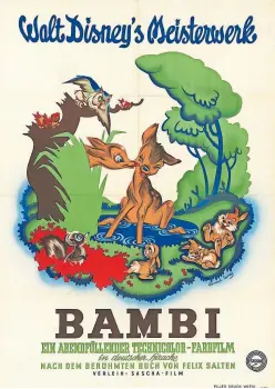  ?? [ Wienbiblio­thek im Rathaus ] ?? Mit einiger Verspätung war „Bambi“in Österreich zu sehen. Der 1942 von Walt Disney gedrehte Zeichentri­ckfilm wurde hierzuland­e 1951 gezeigt.