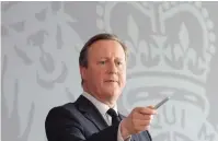  ?? (Stefan Rousseau/Pool via Reuters) ?? BRITISH FOREIGN SECRETARY David Cameron delivers a speech at the National Cyber Security Centre in London last week.