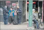  ?? JASON PAYNE/PNG FILES ?? Tom Gray says an increased police presence is needed in the Downtown Eastside.