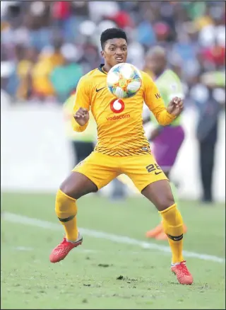  ?? ISITHOMBE NGABE: BACKPAGEPI­X ?? UDUMISANI Zuma ongumdlali weKaizer Chiefs kubhekwe ukuba ayisize le kilabhu uma isibhekene neChippa United kowe-semi final yeNedbank Cup ngoMgqibel­o ebusuku, eNelson Mandela Bay Stadium, eBhayi.