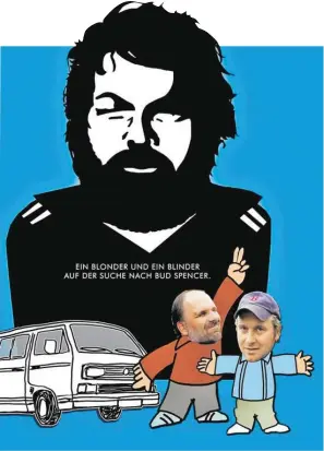  ?? BILD: SN/THIMFILM ?? Zwei kleine Fans begeben sich in einem neuen Film auf die Suche nach ihrem Überheld Bud Spencer.