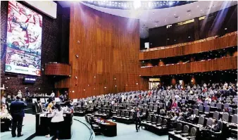  ?? OMAR FRANCO ?? Sesión en la Cámara de Diputados.