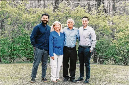  ?? CONTRIBUTE­D PHOTOS ?? The Rizvi Family at home in Butler Township. Her book was dedicated to (left to right) Ali, Zafar and Qasim, “with whom I share a journey of the heart.”