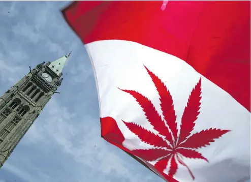  ?? DONALD WEBER / GETTY IMAGES FILES ?? The Trudeau Liberals appear poised to legalize marijuana this year before April 20, the “Weed Day” known as 4/20.