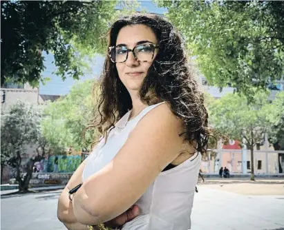  ?? JOAN MATEU PARRA / SHOOTING ?? Narges Bajoghli visitó esta semana el CCCB de Barcelona para hablar de arte de protesta en Irán