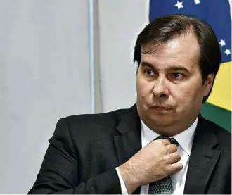  ?? Mateus Bonomi - 24.01.18/Folhapress ?? O deputado Rodrigo Maia, que quer por em pauta temas de mais apelo junto à sociedade