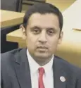  ??  ?? 0 Anas Sarwar came under fire at Firstminis­ter’squestions