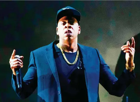  ?? AP ?? Rap-Mogul und Geschäftsm­ann Jay-Z (47) prahlt auf seinem neuen Album «4:44» nicht mehr ganz so oft mit seinem Reichtum.