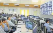  ?? HT PHOTO ?? The hightech command centre was set up at the police commission­er’s office in Jaipur in 2016.