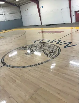  ?? CANADA BASKETBALL ?? The court on which the Toronto Raptors won their NBA championsh­ip in 2019 in Oakland, California has been dismantled and shipped to Victoria where it’ll be used during the Olympic qualifying tournament this summer at Save-on-Foods Memorial Centre.