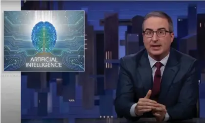  ?? Photograph: Youtube ?? John Oliver: ‘The problem with AI right now isn’t that it’s smart. It’s that it’s stupid in ways that we can’t always predict.’