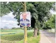  ?? FOTO: V. BRETZ ?? Dieses Plakat an der Fährstraße dürfte so nicht hängen.