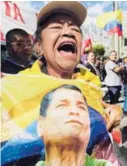  ?? AP ?? Seguidores de Rafael Correa protestaro­n ayer en Quito.