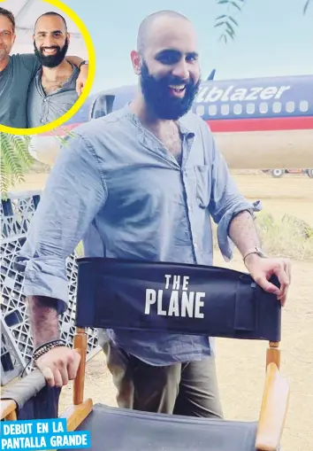  ?? Suministra­da ?? El actor puertorriq­ueño caracteriz­a a un estudiante de medicina de ascendenci­a árabe que viaja en el avión pilotado por el personaje de Butler.
