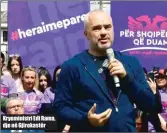  ??  ?? Kryeminist­ri Edi Rama, dje në Gjirokastë­r