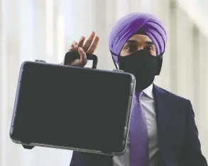 ?? SEAN KILPATRICK / THE CANADIAN PRESS ?? As minister of industry and innovation, Navdeep Bains set out to “take this industrial
powerhouse and service oriented economy and create an innovative economy.”
