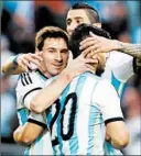  ?? MAXI FAILLA/GETTY-AFP PHOTO ?? Argentina last won a tournament in 1993, when Lionel Messi, left, was 6 years old.