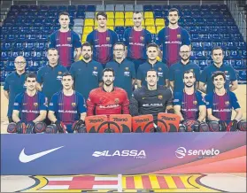  ?? FOTO: FCB ?? El nuevo Barça de Edu Castro busca su primer título de la temporada