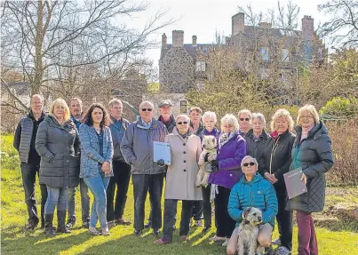  ??  ?? Glenfarg residents are unhappy that the village hotel has been left to fall into disrepair.