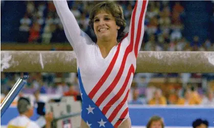  ?? ?? Mary Lou Retton during the 1984 Olympics in LA, where she won told for Team USA. Photograph: Suzanne Vlamis/AP
