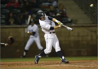  ?? Photo courtesy of UC Irvine Athletics ?? Valencia grad Keston Hiura said he sees himself as a second baseman in the pros, but added that he is comfortabl­e playing the outfield. An elbow injury limited him to designated hitter duties as a junior.