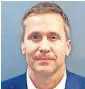  ?? [ST. LOUIS METROPOLIT­AN POLICE DEPARTMENT/ST. LOUIS POST-DISPATCH VIA THE ASSOCIATED PRESS] ?? A booking photo provided by the St. Louis Metropolit­an Police Department on Thursday shows Missouri Gov. Eric Greitens.