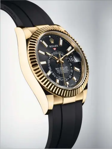  ??  ?? Oyster Perpetual Sky-Dweller in 18ct yellow gold