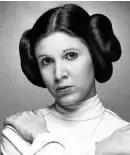  ??  ?? Carrie Fisher, Princess Leia to generation­s of “Star Wars” fans