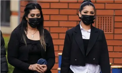  ?? Photograph: Jacob King/PA ?? Mahek Bukhari (right) and her mother, Ansreen Bukhari.