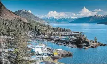  ??  ?? A view of downtown Wrangell, Alaska. The former timber town John Muir described as “a rough place” is one of the stops on a DIY tour of Alaska’s Inside Passage.