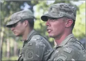  ?? SARAH BLAKE MORGAN — THE ASSOCIATED PRESS ?? Staff Sergeant Ryan Graves talks about the death of his fellow solider, Staff Sergeant Jason Lowe, during an interview on Wednesday on Fort Bragg, N.C.