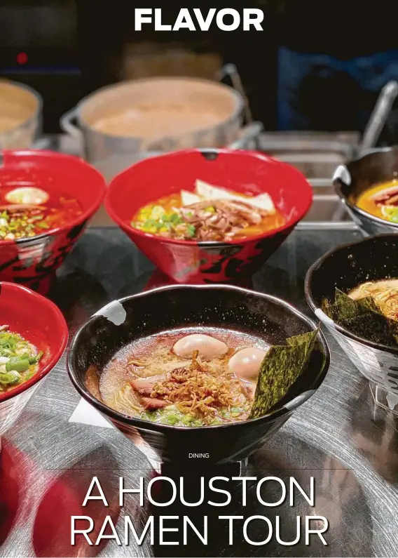  ?? Mai Pham / Contributo­r ?? Jinya Ramen in Sugar Land is one of the chain’s eight spots in Greater Houston.