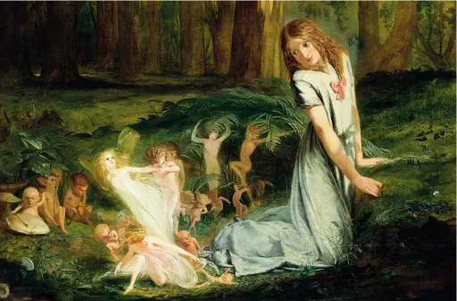  ?? ABOVE LEFT: A sudden encounter with the Otherworld in A Glimpse of the Fairies by Charles Hutton Lear. ??