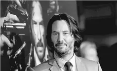  ??  ?? Reeves poses at the premiere of ‘John Wick: Chapter 2’ in Los Angeles, California, US recently. — Reuters file photo