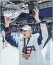  ?? LIAM RICHARDS THE CANADIAN PRESS ?? U.S. forward Gigi Marvin celebrates with teammates following their victory Saturday.