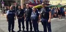  ?? (Photos DR) ?? Les policiers nationaux et municipaux, symbole d’une police proche et efficace, ont travaillé main dans la main pour assurer la sécurité durant ce week-end festif.