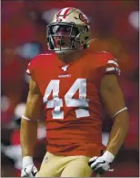  ?? NHAT V. MEYER — STAFF PHOTOGRAPH­ER ?? 49ers fullback Kyle Juszczyk is one of the top priority free agents they will attempt to retain.