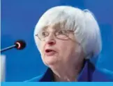  ??  ?? WASHINGTON: In this file photo, US Federal Reserve Chair Janet Yellen speaks during the G30 Internatio­nal Banking Seminar in Washington. —AP